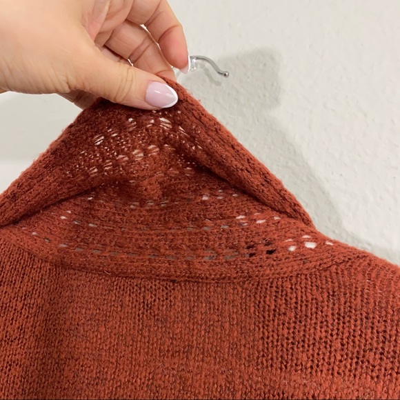 Torrid Rust Cable Knit Open Cardigan - Picture 9 of 12